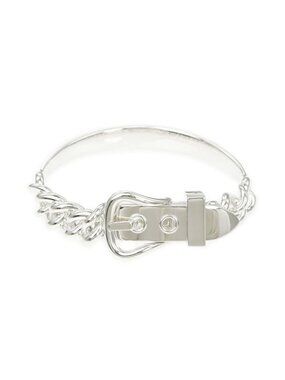 Hermes Bracelet Book le Series Inflexible GM 17 Silver